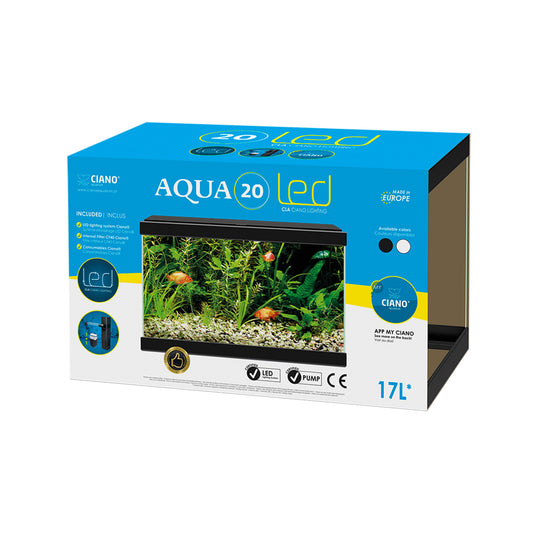 Akvarium Svart Aqua 20 Ciano