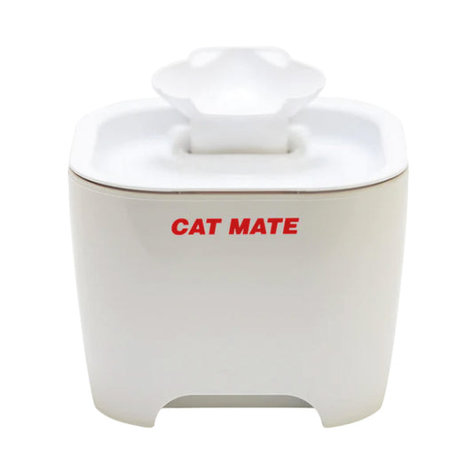 Vattenautmat Shell Pet Fountain Vit Cat Mate