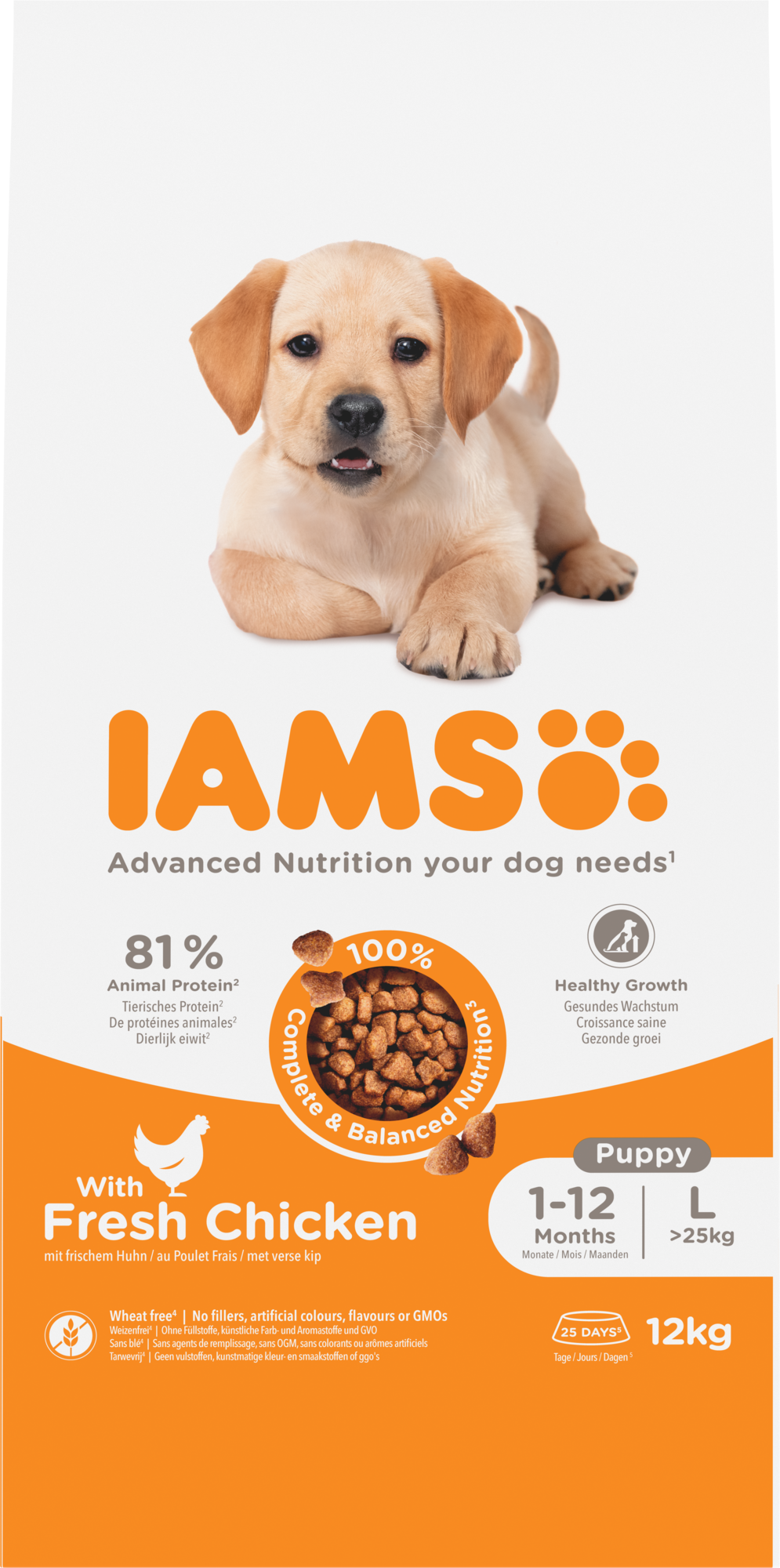 *New* Iams Dog Puppy Large 12 kg