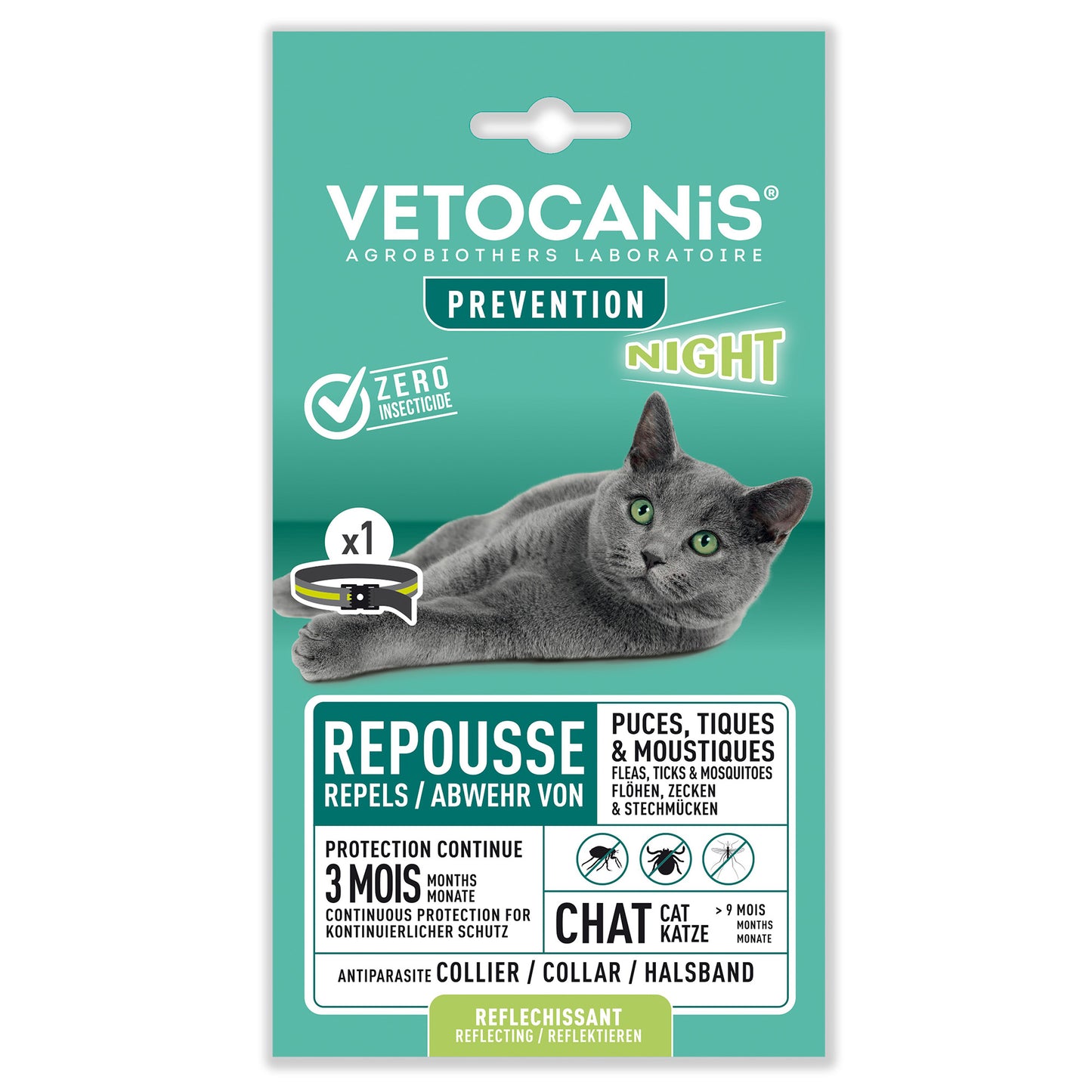 Anti-parasit Halsband Katt Reflex Vetocanis