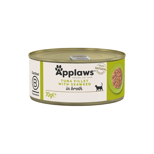 Applaws katt konserv Tuna Fillet&Seaweed